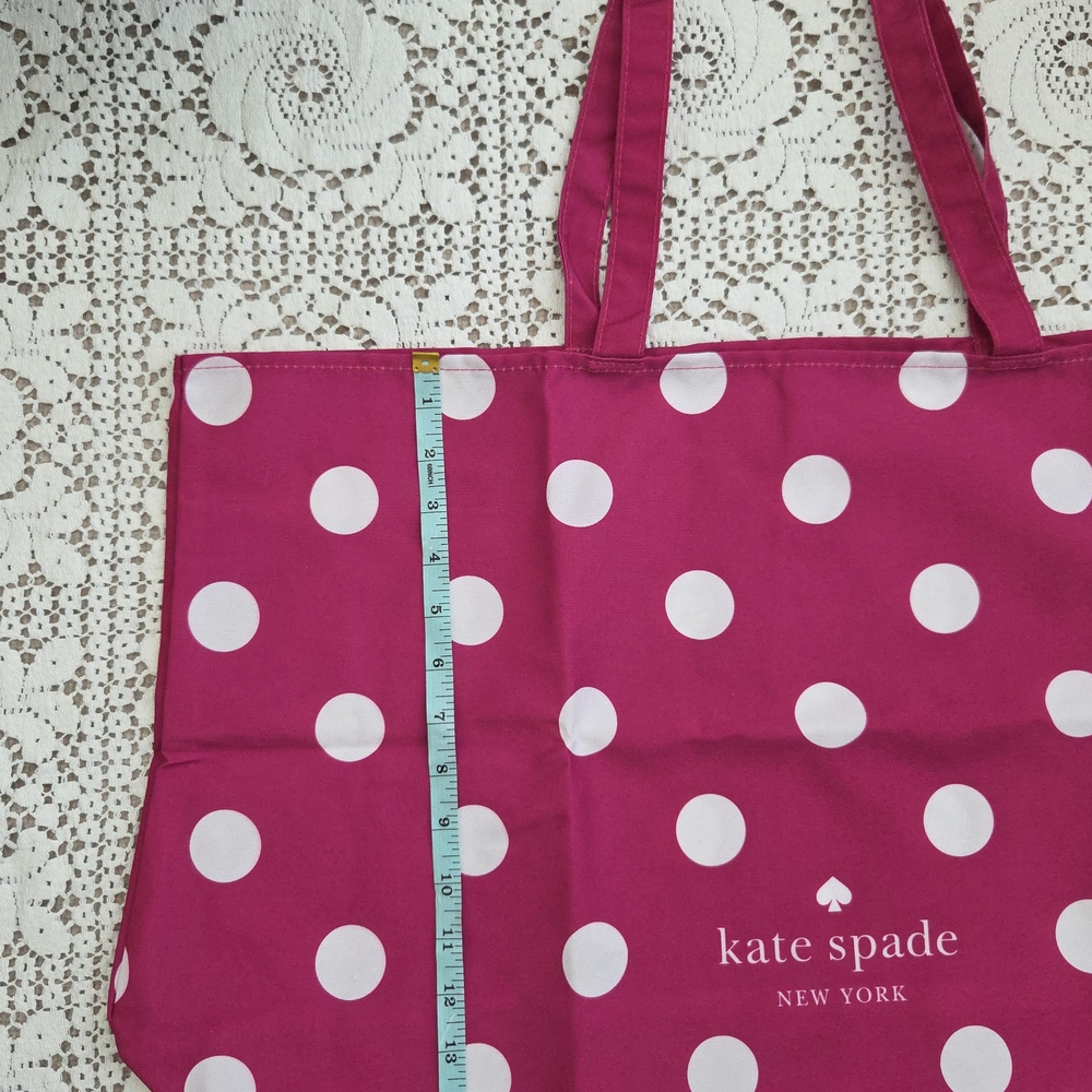 Kate Spade Pink Polka Dot Tote Bag - Picture 3 of 6
